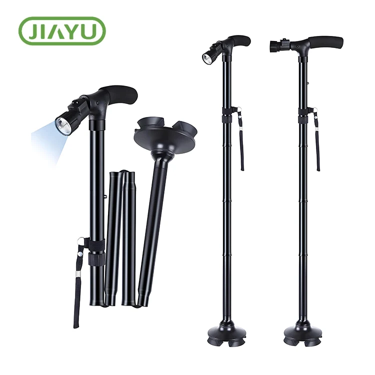 Aluminium wandelstok met LED-licht