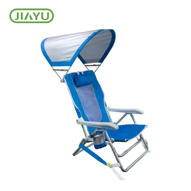 Vouwbare strandstoel met zonneschaduw
