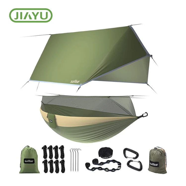 Nylon hangmatbed voor wandelen